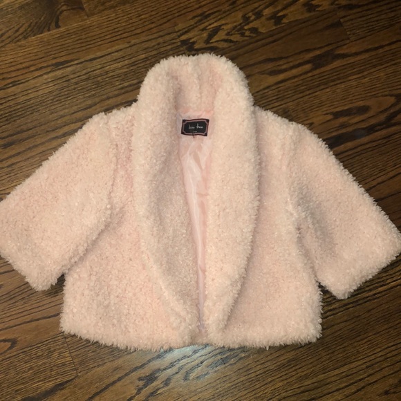 Love Tree Jackets & Coats Cropped Pink Fuzzy Jacket Poshmark